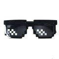 INS Black Thug Life Glasses Beach Glasses Thuglife 8bit Men New Mosaic Glasses Two-dimensional Sunglasses. 