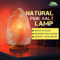 Natural Pink Salt Lamp [Large] – Set up a luxurious interior, emits calming amber, light up room, boosts mood & improves sleep – 100% natural salt. 