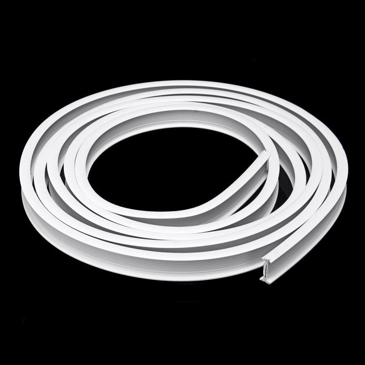 4m White Plastic Pvc Curtain Track Runner Rail Wall Ceiling Mounted Fixing Hooks#Top clamping