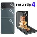 Front Back Hydrogel Film For Samsung Galaxy Z Flip 4 Screen Protector For Samsung Z Flip4 Soft HD Film. 