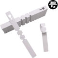 400 Pcs Plastic Plant Labels Wrap Around Tree Tags  Adjustable Nursery Garden Labels Plant Tags with Large Writing Surface  White. 