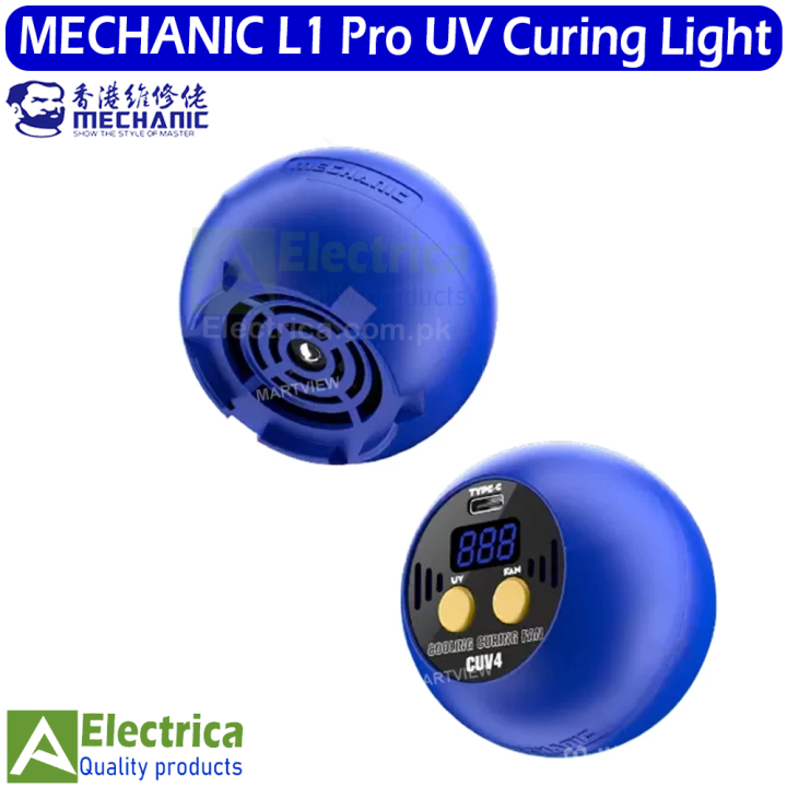 Mechanic CUV-4 2-in-1 UV Curing Heat Dissipation Smoke Exhaust Fan for Mobile Phone PCB Repair by electrica