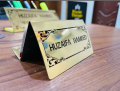 Customized Office Desk Name Plate with Stationery & Visiting Card Holder | Personalized Name Plate with Pen Holder & Business Card Stand for Office Table. 