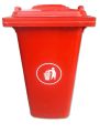 Outdoor Garbage Bin with Wheels - 240 Liters - Wheeled Waste Trash Can - Outdoor Wheeled Dustbin - Heavy Duty. 