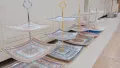 Cake Stand 3-Tier Melamine Cake Stand Creative Dessert Table Detachable Cupcake Display Stand Wedding Party Pastry Serving Plate Fruit Plate Dessert Stand. 