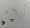 Golden Mirror Acrylic Birds Wall Decor Living room Sofa TV background decoration - Sigma Gift Center. 