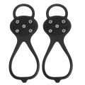 2Pcs 8 Teeth Ice Gripper Spike for Shoes Winter Outdoor Anti-Slip Hiking Mountain Climbing Crampons Anti-slip Shoe Covers. 