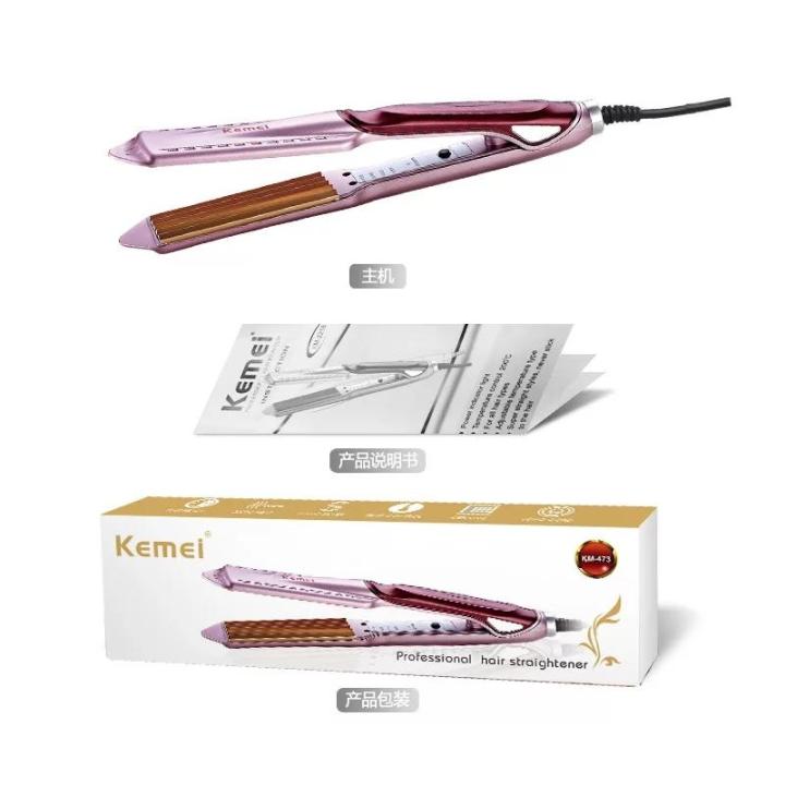 kemei%20km-473%20-%20Professional%20Hair%20Crimper%20wide%20plate%20instant%20heating%20-%20pink%20-%20Image%206