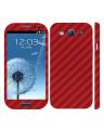 Samsung Galaxy S3 Neo Red Carbon Fiber Texture Mobile Skin. 