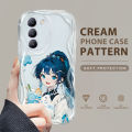 YYDS for Vivo Y100 5G Back Cover Cute Fruit Girl Case Cream Texture Wavy Edge Soft Silicone Mobile Cover. 