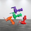 Drinking Water Cooler Tab Multicolor Water Tab Rotatable Handle Open Close Lockable Latch unlatch water cooler toti. 