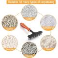 Versatile Carpet rake brush Professional Ergonomic Multi-function Pet hair combs Durable Efficient Carpet groomer rake for Home Accessories Pet Accessories Home cleaning Pet grooming Carpet maintenance  removal tool. 