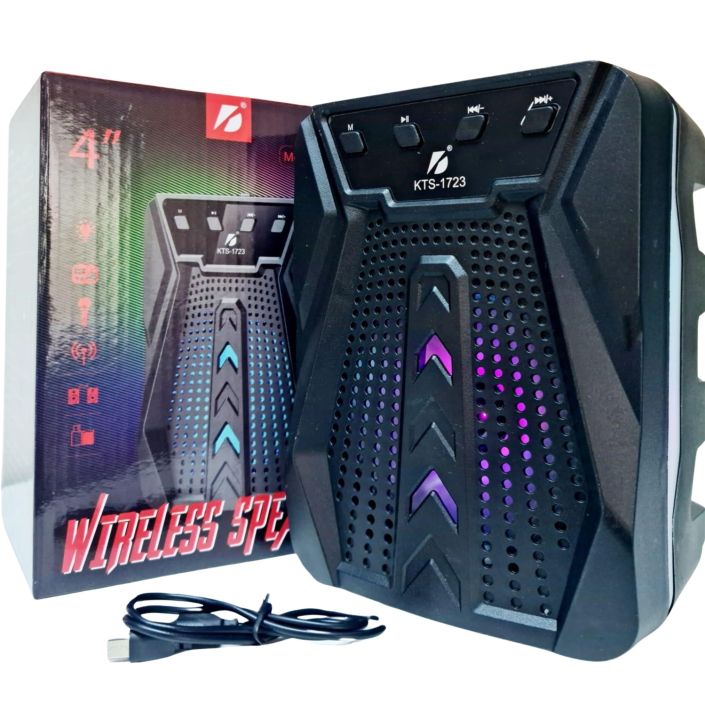 KTS-1723 Bluetooth Speaker | Portable Wireless Speaker with Deep Bass, Loud Sound, FM Radio & Long Battery Life