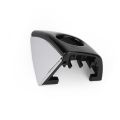 Black Silver Front Left Door Handle Key Hole Cover Cap Trim for -Audi. 