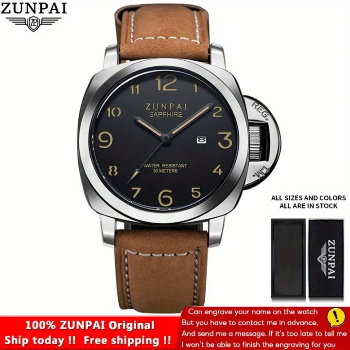 ZUNPAI%20Men%20Watch%20Waterproof%20Stainless%20Steel%20Black%20High%20Quality%20PU%20Leather%20Strap%20Business%20Fashion%20Watch%20For%20Men%20Analog%20Calendar%20Luminous%20Wristwatch%20Luxury%20Brand%20Authentic%20%5BFree%20With%20Box%5D%20-%20Image%209
