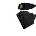 1080P HDMI Port Male to 2 Female 1 In 2 Out Splitter Cable Adapter Converter. 