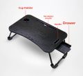 Multipurpose Foldable Laptop Table With Cup Holder, Study Table, Bed Table, Breakfast Table, Foldable And Portable. 