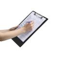 Black Clipboard , Pure Plastic Clipboard with high quality Metal Clip and Hanging Hole for Office, home and school.. 