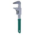 Portable Carbon Steel Multi Functional F-type Wrench Chrome Plated Silver Universal Pipe Pliers Green Right Angle Adjustable Wrench Worker. 