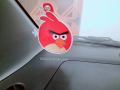 Rubber Angry Bird Funny Emoji Car Hanging With Magic Luppi Hanger Decoration For Car Windshield Mirror Glass. 