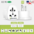 LENCENT 2 X Pakistan/World to US Travel Adapter from Pakistan/UK/Europe/China/Australia to 3 Pin US Plug Adapter Charger Converters. 