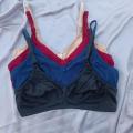Soft Cotton Comfortable Full Coverage Non-Padded Bra - Skin. 