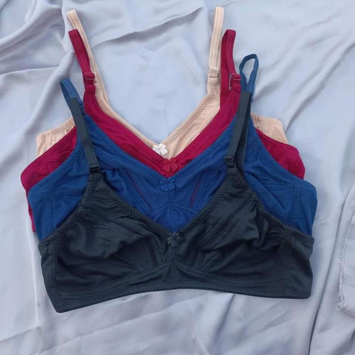 Soft Cotton Comfortable Full Coverage Non-Padded Bra - Skin