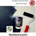 Darkest Black paint for Black board, Blue Bird Chalk board paint 750 ml. Darkest Black & Green Paint - water Proof and washable, for Arts and crafts,  Blackboard & DIY projects,. 