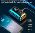 KINGSTAR F9 TWS Bluetooth 5.0 Earphones Touch Control Sports Headset With Mic HiFI Stereo In-ear Earbuds Wireless Headphones. 