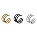Korean Men's Ear Cuff Fashion Titanium Steel Clip Earrings For Men Single Ear Clips Without Pierced Ears Stainless Steel Jewelry. 