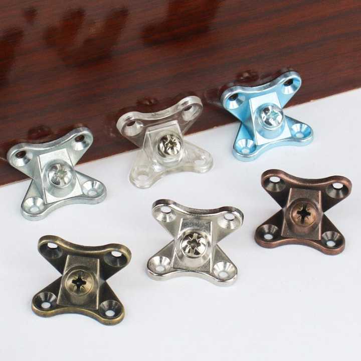 20pc Corner Brackets Screws Butterfly L-shaped Support Connector Removable Combination Fasteners Corner Code Right Angle Bracket