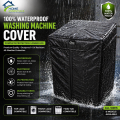 Home Essentials Waterproof Washing Machine Cover for Top Load Automatic Washer & Dryer – Dustproof, Waterproof UV Protection Cover for 7kg-15kg Machines – Zipper Design – Small (21x21x35), Medium (23x23x37), Large (26x26x38) – Black. 