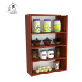 Elegant Kitchen Display Storage Rack Shelf Classic Walnut Engineered Wood Open Book Shelf DIY (Do-It-Yourself) Finish Color - Brown by Home Décor Decorative. 
