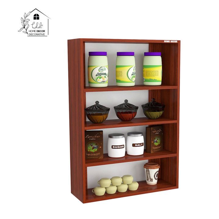 Elegant%20Kitchen%20Display%20Storage%20Rack%20Shelf%20Classic%20Walnut%20Engineered%20Wood%20Open%20Book%20Shelf%20DIY%20(Do-It-Yourself)%20Finish%20Color%20-%20Brown%20by%20Home%20D%C3%A9cor%20Decorative%20-%20Image%202