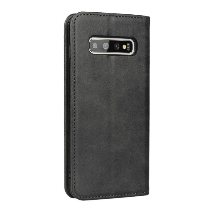 For Samsung Galaxy S10 Plus 4G - Full Protective Premium Soft Leather Front and Back Kickstand Flip Cover Case For Samsung Galaxy S10 Plus 4G