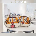 Net red super cute ins big eyes fat face tiger pillow car cushion waist back sofa pillow floor mat cartoon. 