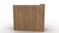 IS-001 - Oak Wood Iron Stand with 3 Cabinets Chest of Drawer Dark & Light Brown Polish Finish Storage Chester. 