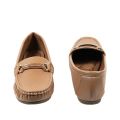 Walkeaze Dark Beige Women Formal Loafer - 40994S - Loafers For Women. 