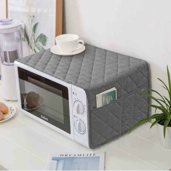 Dust-resistant Microwave Oven Cover with Quilted Fabric