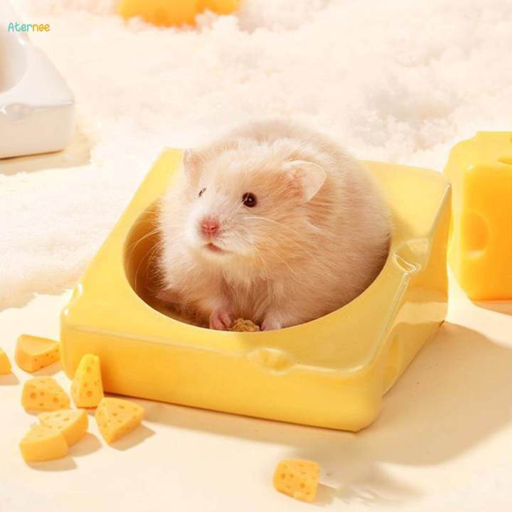 Hamster Food Bowl Ceramic Feeding Bowl for Chipmunk Dwarf Hamster Ferret