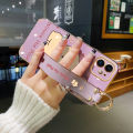 JIUMOO For VIVO V17 Case With Wristband Cartoon Cute Winnie The Pooh New Design Shockproof Phone Case Pattern Plating Silicone Casing Full Cover Camera Thin SoftCase Protection Cases. 