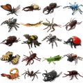 【Funny Bunny Toy Store】Simulation insects Mantis stag beetle spiders Scorpion centipede Tarantula model Figurine Figure For Kids. 
