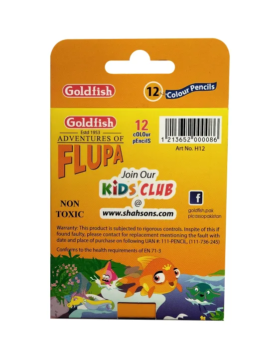Goldfish%20Flupa%2012%20Colour%20Half%20Size%20Pencil%20Cardboard%20Packet%20(01%20Pack)%20-%20Image%207
