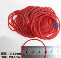 High Quality Red Color Rubber Bands hair Packing Business School Supplies Stretchable Latex Rings. 