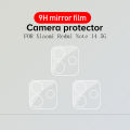For Xiaomi Redmi Note 14 5G 3PCS 3D Clear Lens Protector for Xiaomi Redmi Note 14 5G Full Coverage Anti-Scratch Tempered Glass Camera Protector. 