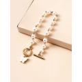 Korean Jewellery Beautiful White Butterfly Pearl Bracelet Jewellery For Girls Latest New Trendy Design Bracelet For Girl. 