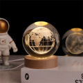 Creative Galaxy Planet Crystal Ball Night Light USB | 3D Moon Galaxy Lamp for Nursery Room & Children Bedroom Pakistan. 