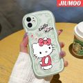 JIUMOO For OPPO A94 4G F19 Pro Reno 5F Reno 5 Lite Case Cartoon Cute Hello Kitty New Colour Macaron Pattern Wave Border Soft Clear Shockproof Phone Cases Creative Camera Transparent Casing Silica Gel Protective Cover. 