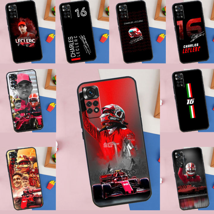Formula 1 F1 Charles Leclerc Case For Xiaomi Redmi Note 12 11 10 9 8 Pro 8T 9S 10S 11S 12C 9C 9T 10A 10C Protect Cover