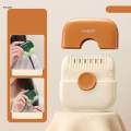 Mini Hair Trimmer Trimming Bangs Portable Hand Tools 2 in 1 Hair Cutting Comb Small Hair Orange. 